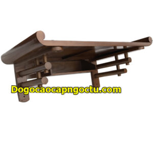 Mẫu bàn thờ treo tường Btt 24 bằng gỗ hương thiết kế theo hướng tối giản