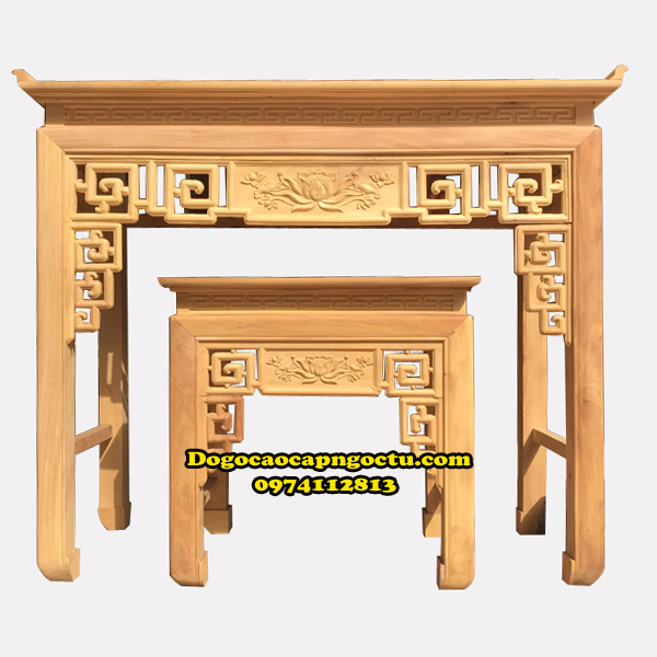 Bàn thờ gỗ mít, bàn thờ chạm dơi BTT1
